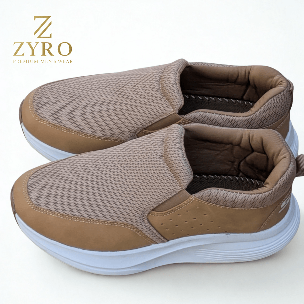 ZYRO Men's Classic Navy Mesh Slip-On Comfort Sneakers