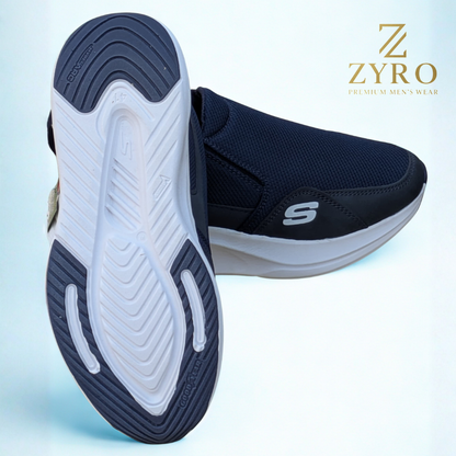 ZYRO Men's Classic Navy Mesh Slip-On Comfort Sneakers