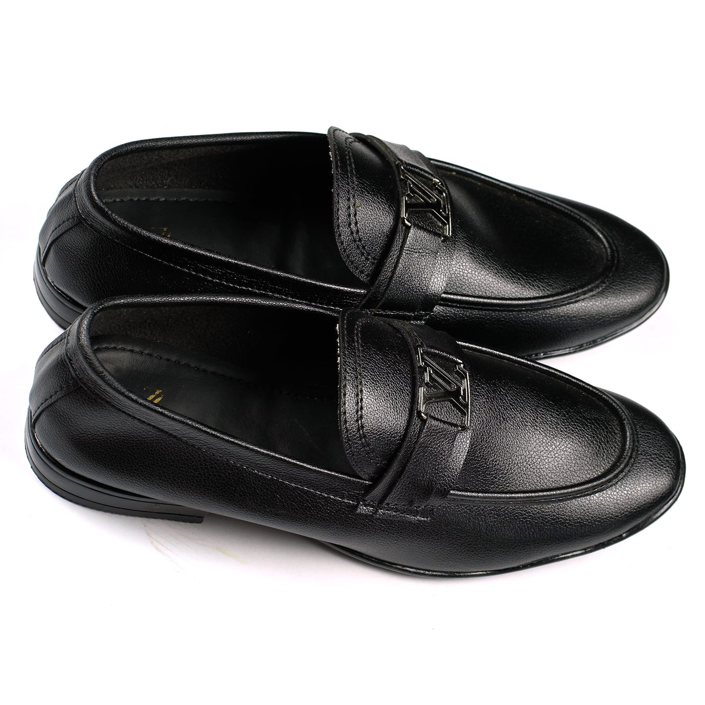 Pocket Loafers Black – Premium Textured Leather