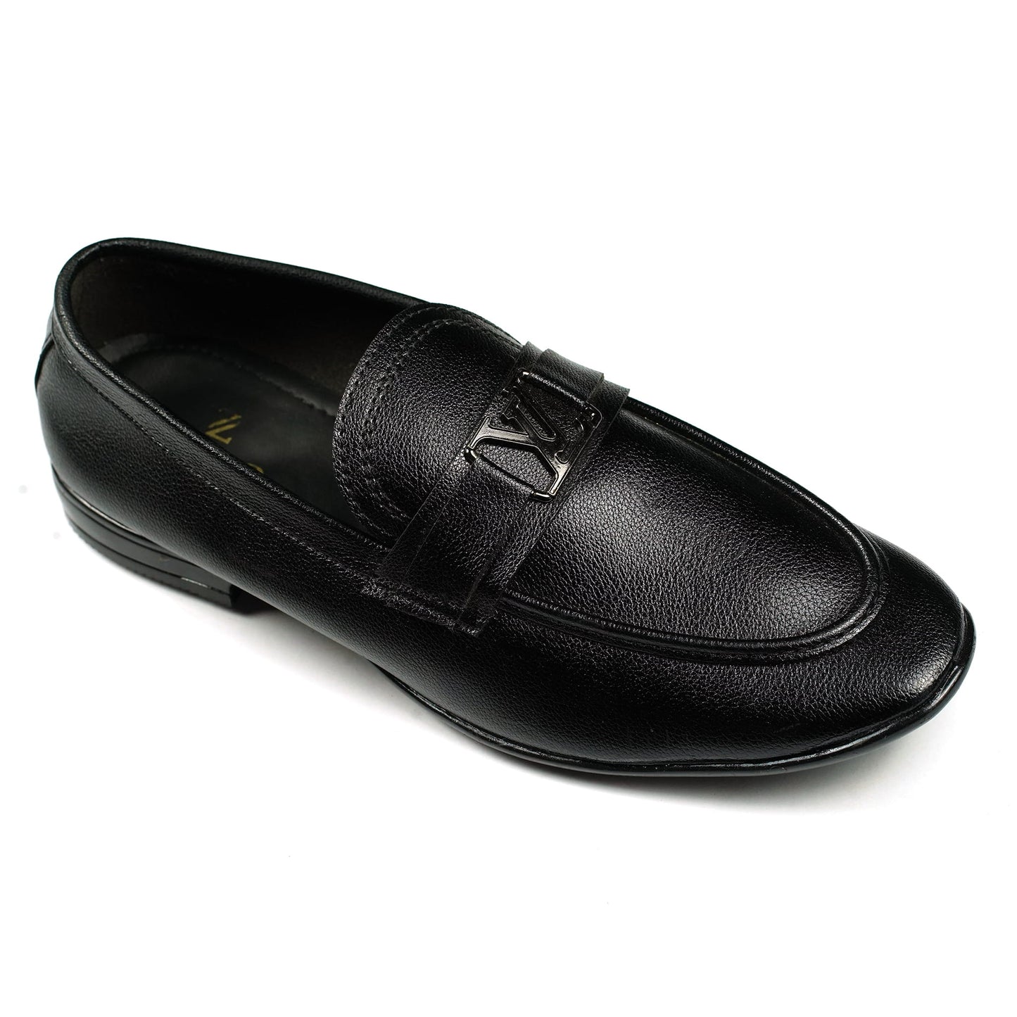 Pocket Loafers Black – Premium Textured Leather