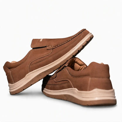 Camel Slip-On Loafers Premium Suede  ·  Medicated Insole