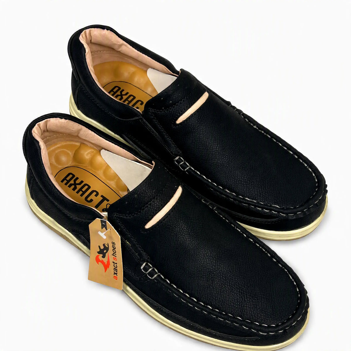Black Slip-On Loafers Premium Suede · Medicated Insole