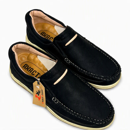 Black Slip-On Loafers Premium Suede · Medicated Insole