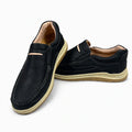 Black Slip-On Loafers Premium Suede · Medicated Insole