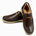 Brown Slip-On Loafers Premium Cow Leather · Medicated Insole