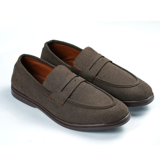 Loro Piana Brown Penny Loafers