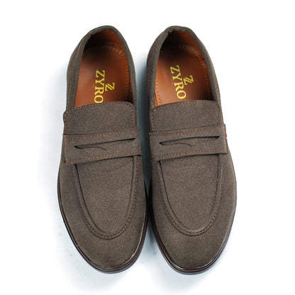 Loro Piana Brown Penny Loafers