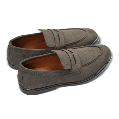 Loro Piana Brown Penny Loafers